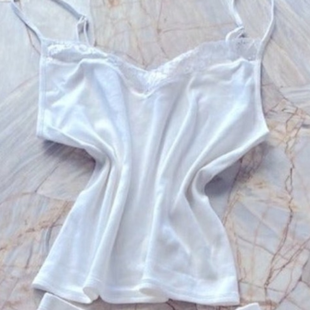 NEW Victoria Secret Very Sexy Lace Cotton Cami White medium - Picture 4 of 6
